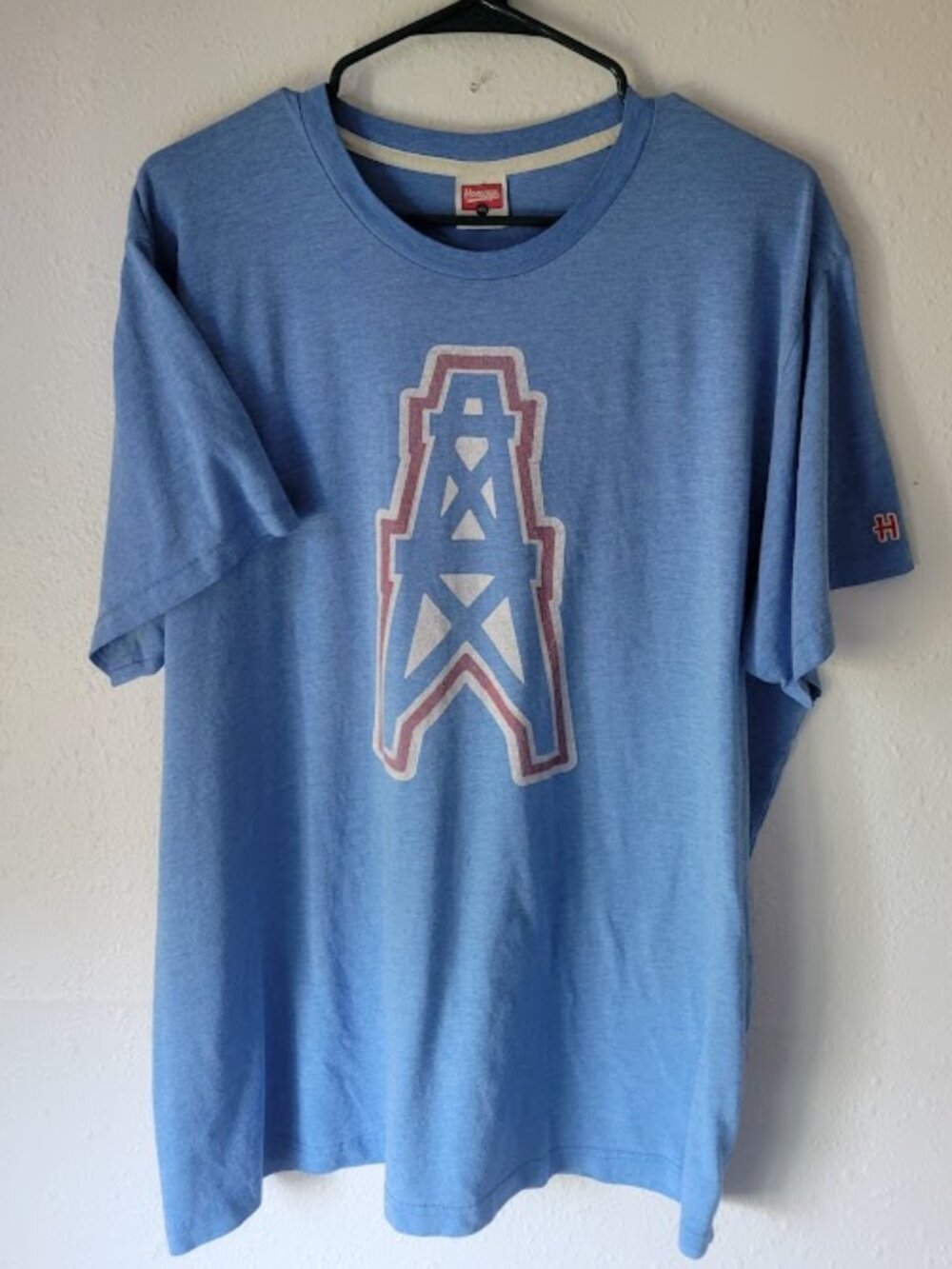 Homage Houston Oilers-Tennessee Titans Men's XXL Blue Throwback Tee